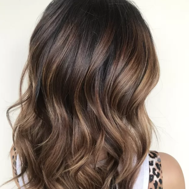 9-caramel-balayage-for-dark-brown-hair