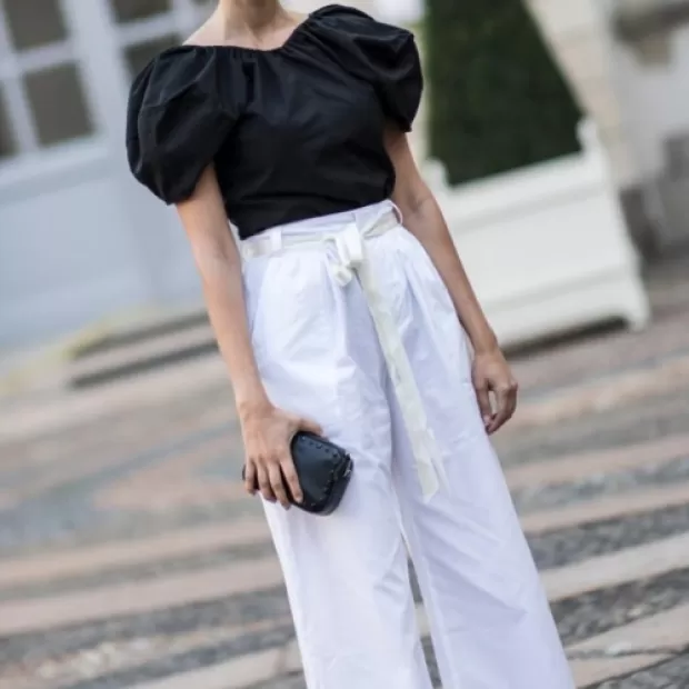 Combinar pantalón blanco ancho