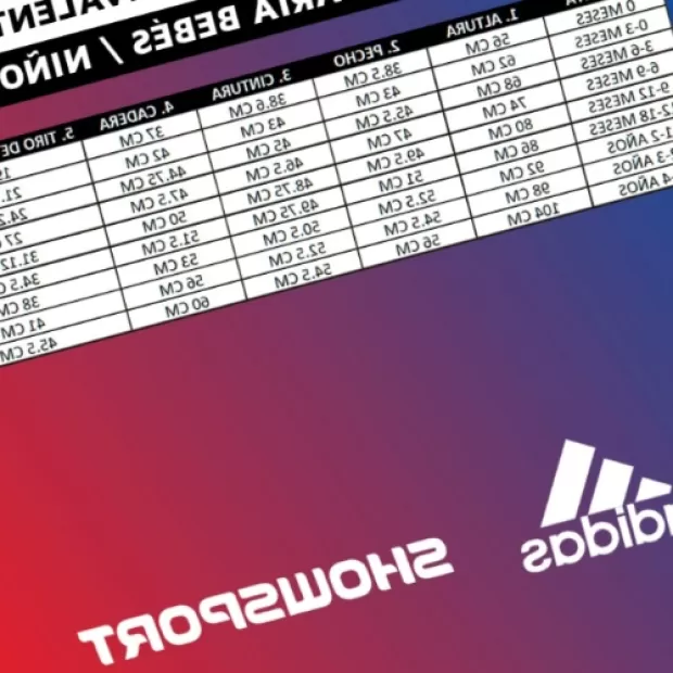 Equivalencia tallas reebok adidas