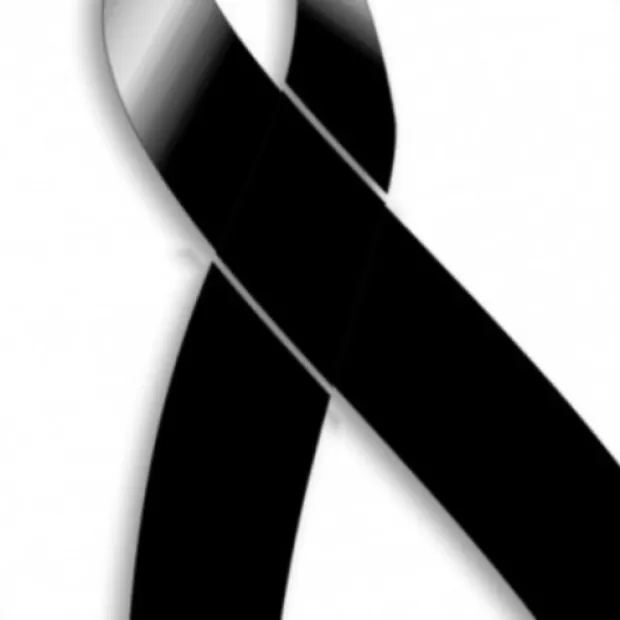 Lazo negro luto para Whatsapp