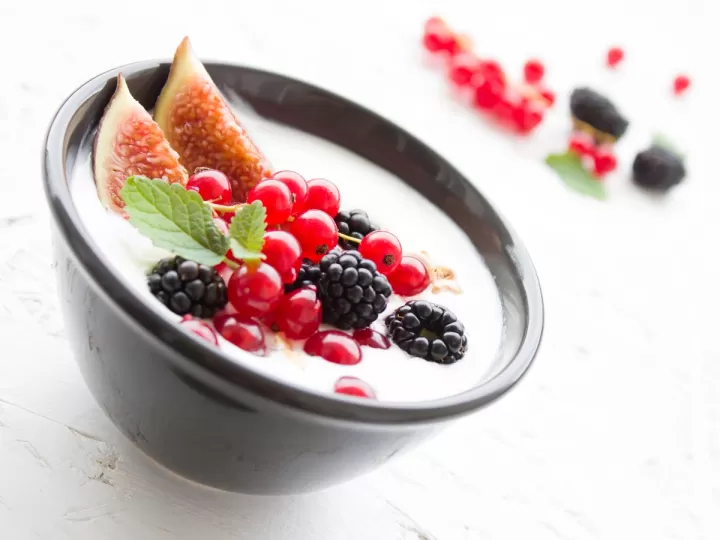 mousse de naranja con yogur