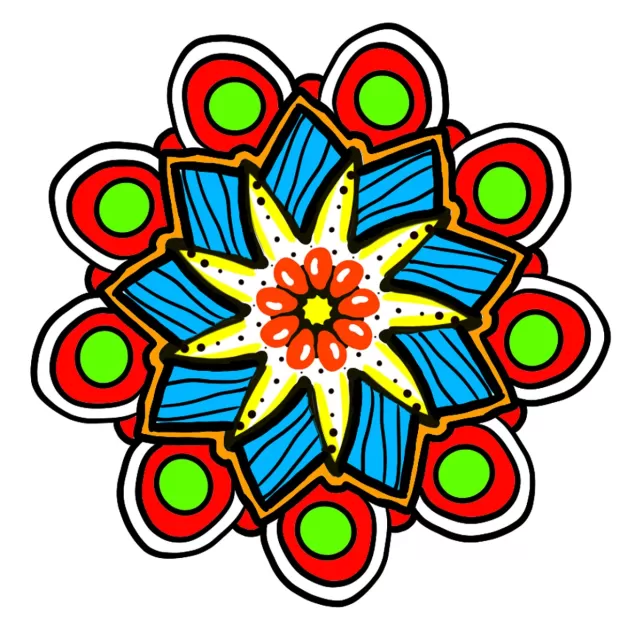 toalla mandala gigante