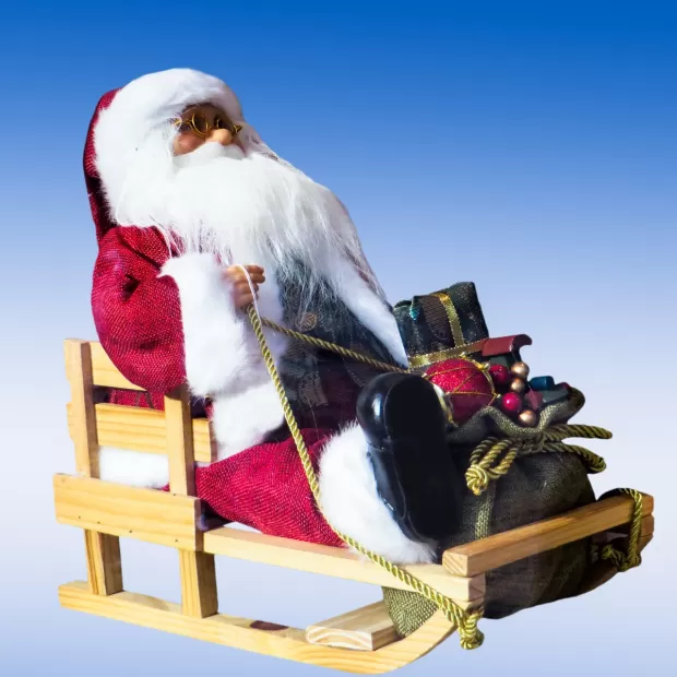 trineo papa noel manualidades